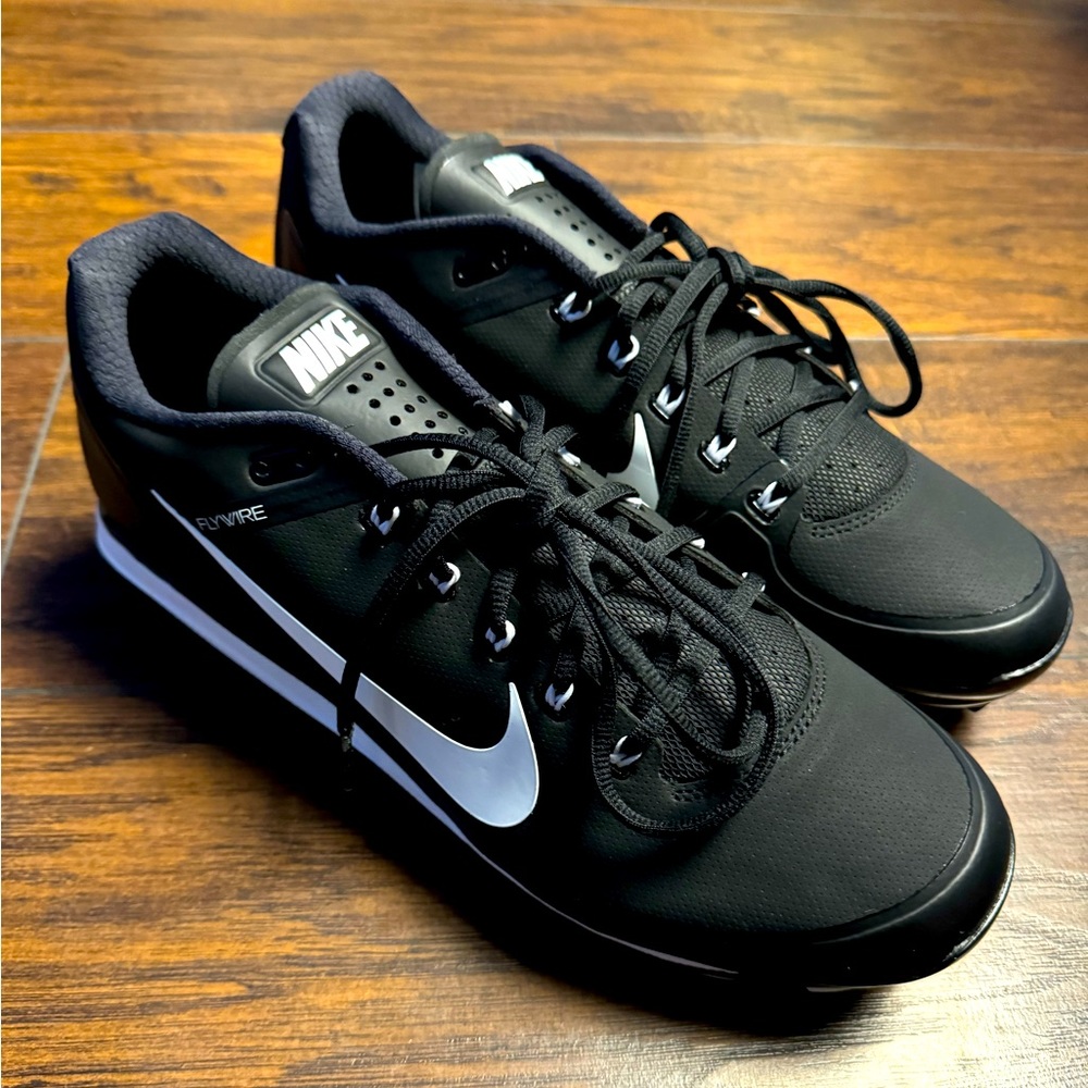 Nike Max Air Clipper 17 Flywire Cleats Men Size 13.5 Black/White New Without Box